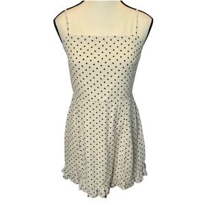 Altar'd State Polka Dot Mini Babydoll Dress Small Ruffle Hem Sundress‎ Y2K Style
